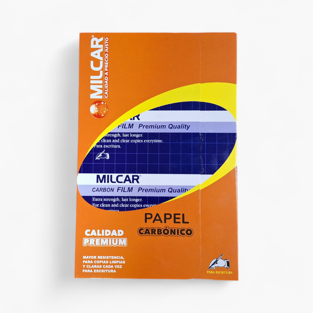 PAPEL CARBONICO PREMIUN X 100 UNI MILCAR